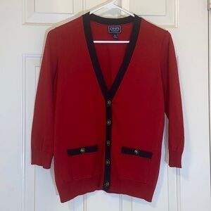 Chaps • Women’s 3/4 sleeve V-Neck Cardigan • Size Small